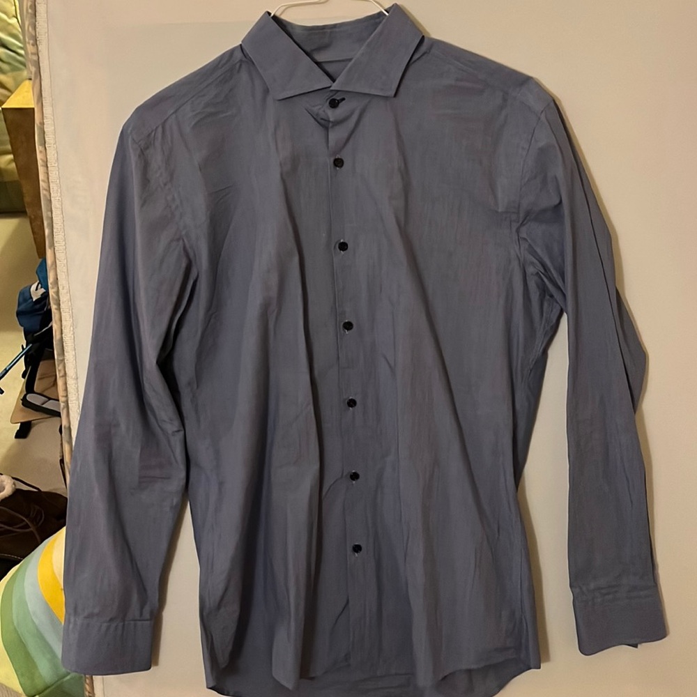 Boss Mens Blue Dress Shirt